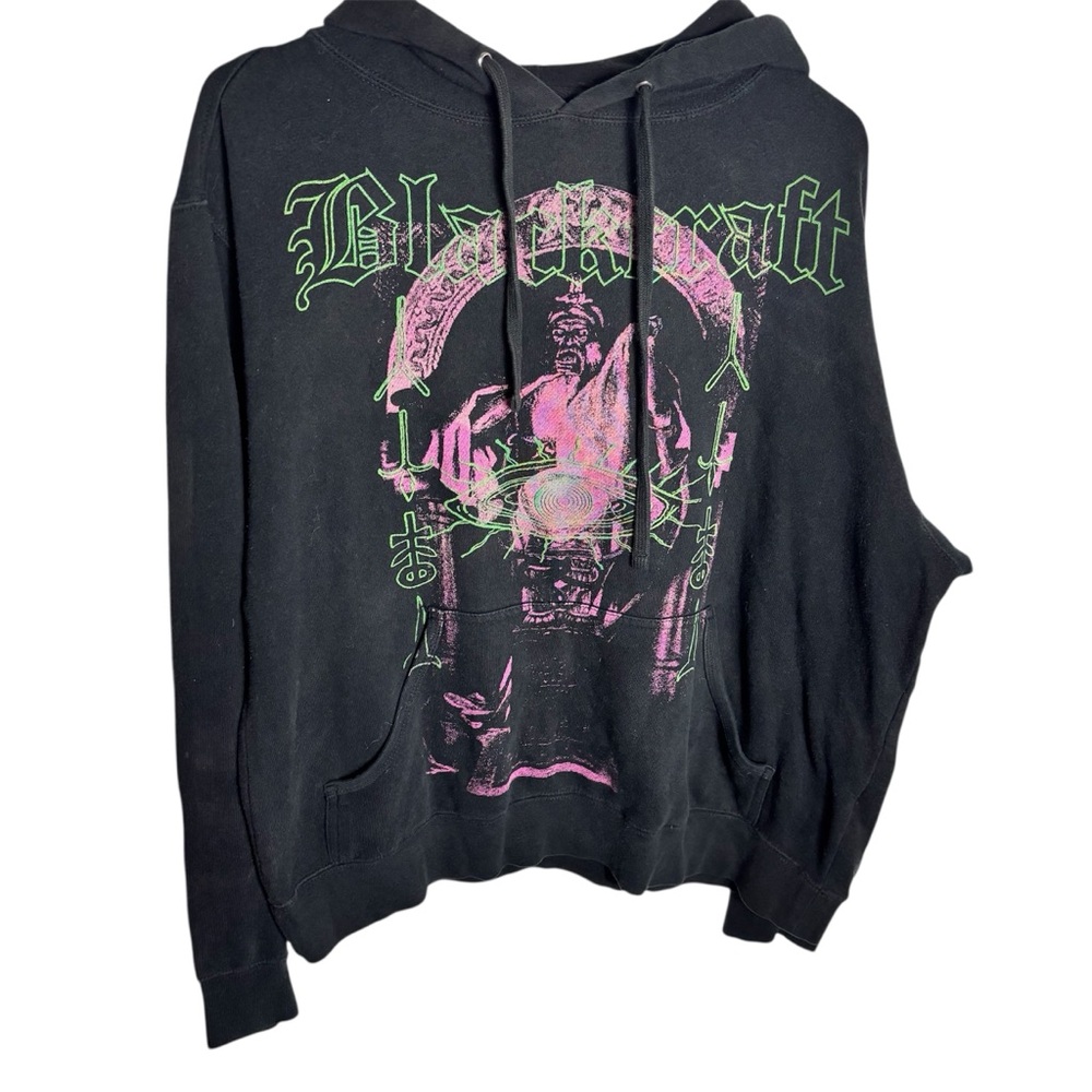 Black Craft black Kronos with large eye overlapping graphic hoodie sweatshirt